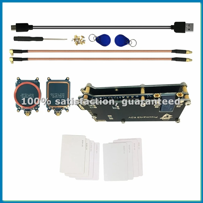Upgraded 512k Proxmark3 RDV2 Memory PM3 DEV Proxmark 3 Kit NFC RFID Cloner Reader IC ID M1 Card Reader Writer-A79M