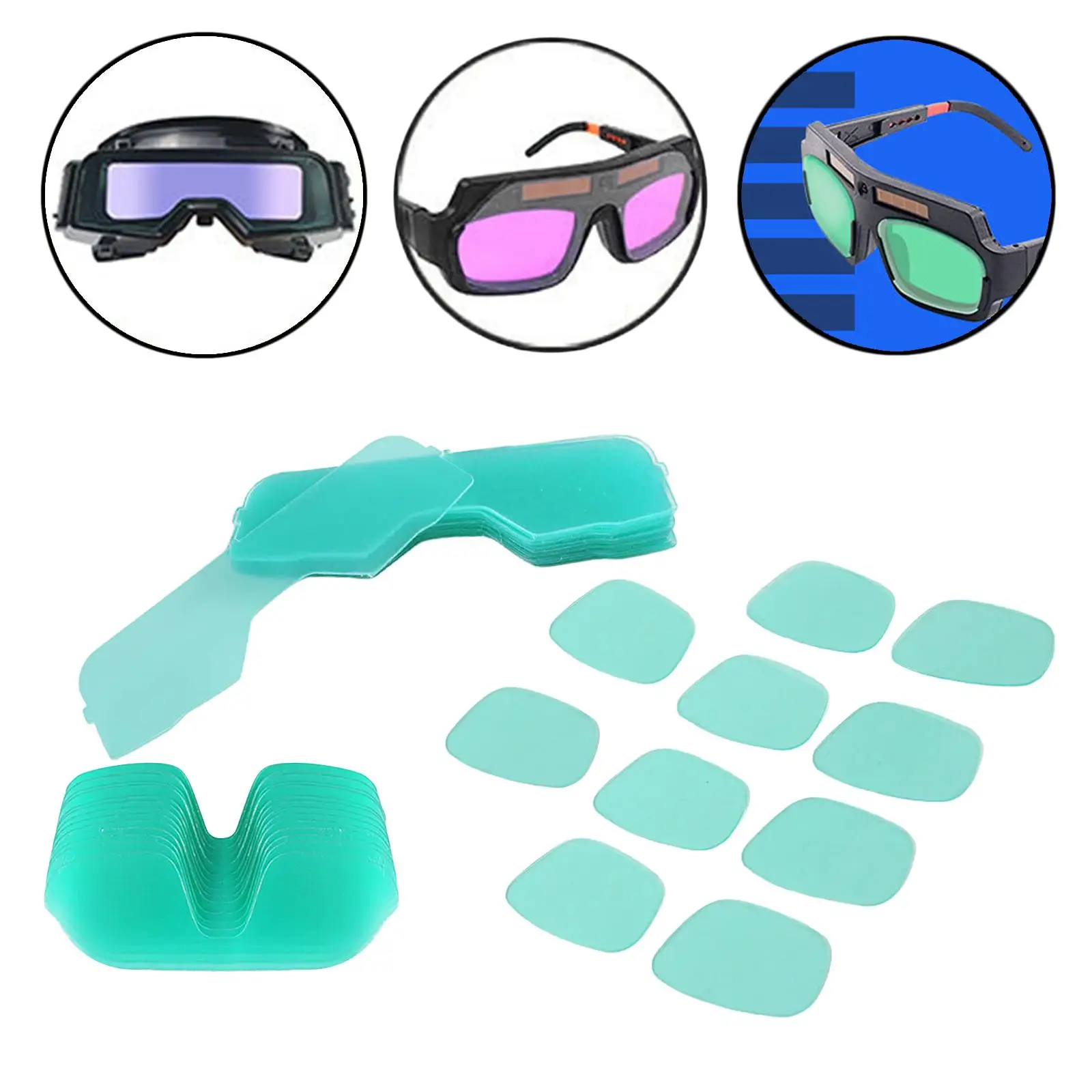 Replacement 10-PACK PC Solar Welding Inner Protective Lens Filter - Made of