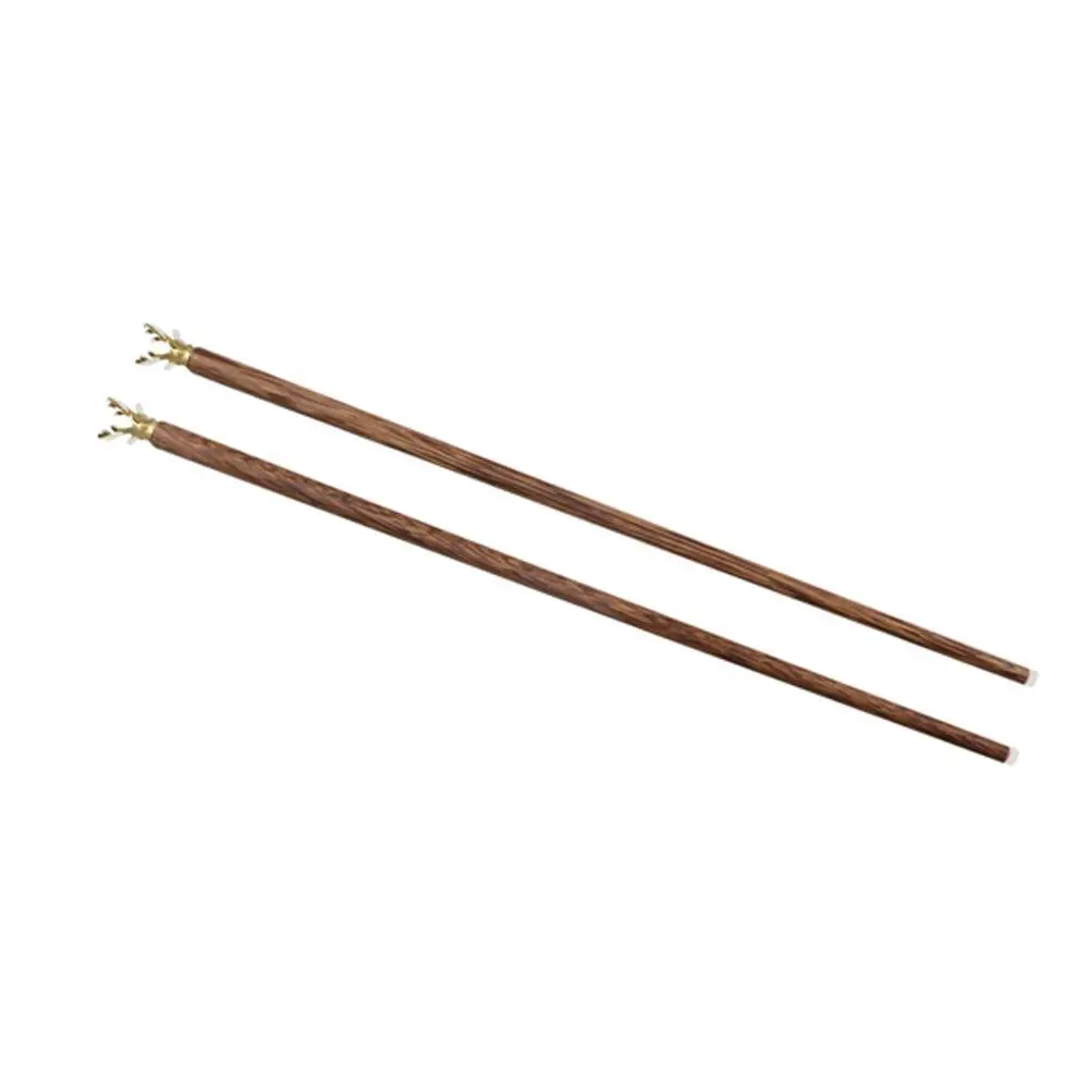 1 pair Reusable Deer Head Wood Chopsticks Non-slip Wenge Sushi Chopsticks Heat Safe Not Easily Deformed Japanese Chopsticks