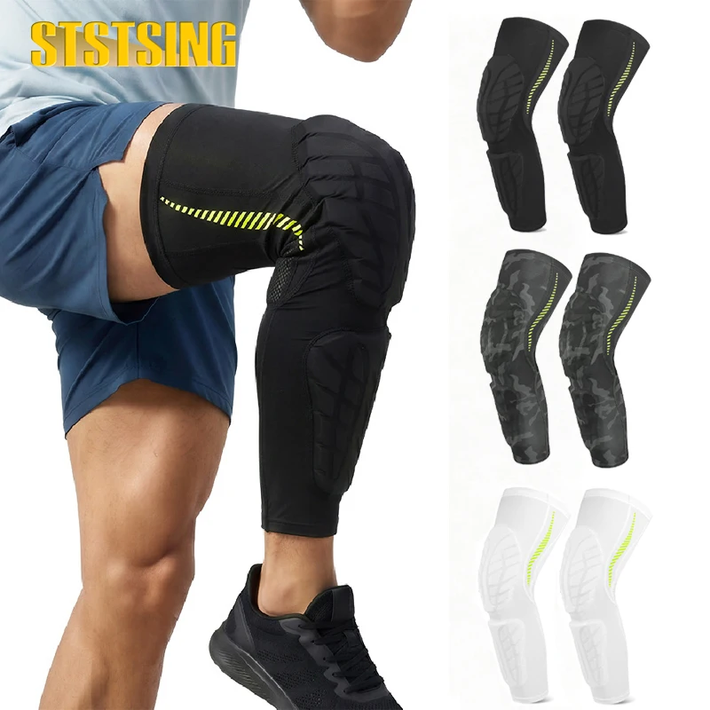 1/2PCS Honeycomb EVA Knee Pads Sleeve, Impact Resistant Anti Collision Knee Compression Brace, for Basketball,Soccer, Volleyball