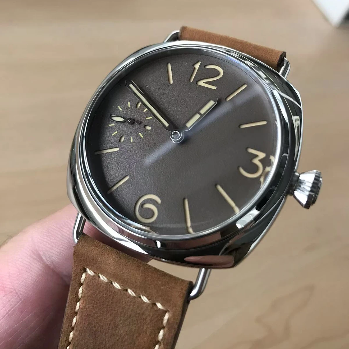 

Hruodland 2025 Новые мужские механические часы Seagull ST3600 F009 Светящиеся сапфировые кристаллы Водонепроницаемые 50 м Reloj Hombre