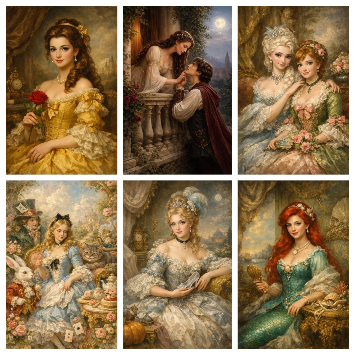 

Gentle Princess Picture Diy Diamond Painting Art Full Mosaic Embroidery Kits Girls Bedroom Boho Fairy Tale Nursery Decoration