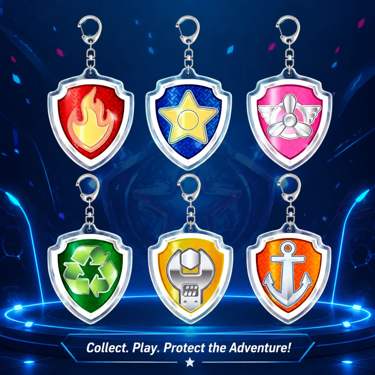 Women'S Keychain Accessories - Paw Patrol Keychain Cartoon Anime Badge