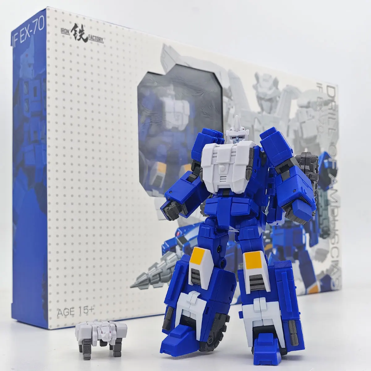 

Iron Factory Transformation Toys IF EX70 Small Scale Star Combination Unicorn Demon Horned Drill Of Amduscias Aciton Figure