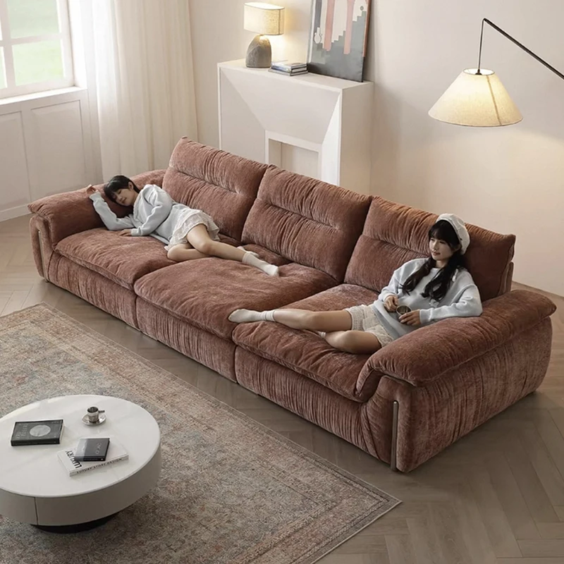 

Modern Cloud Fabric Sofa Luxury Designer 2025 Adjustable Backrest Living Room Sofas Chaise Double Apartment Divani Furniture