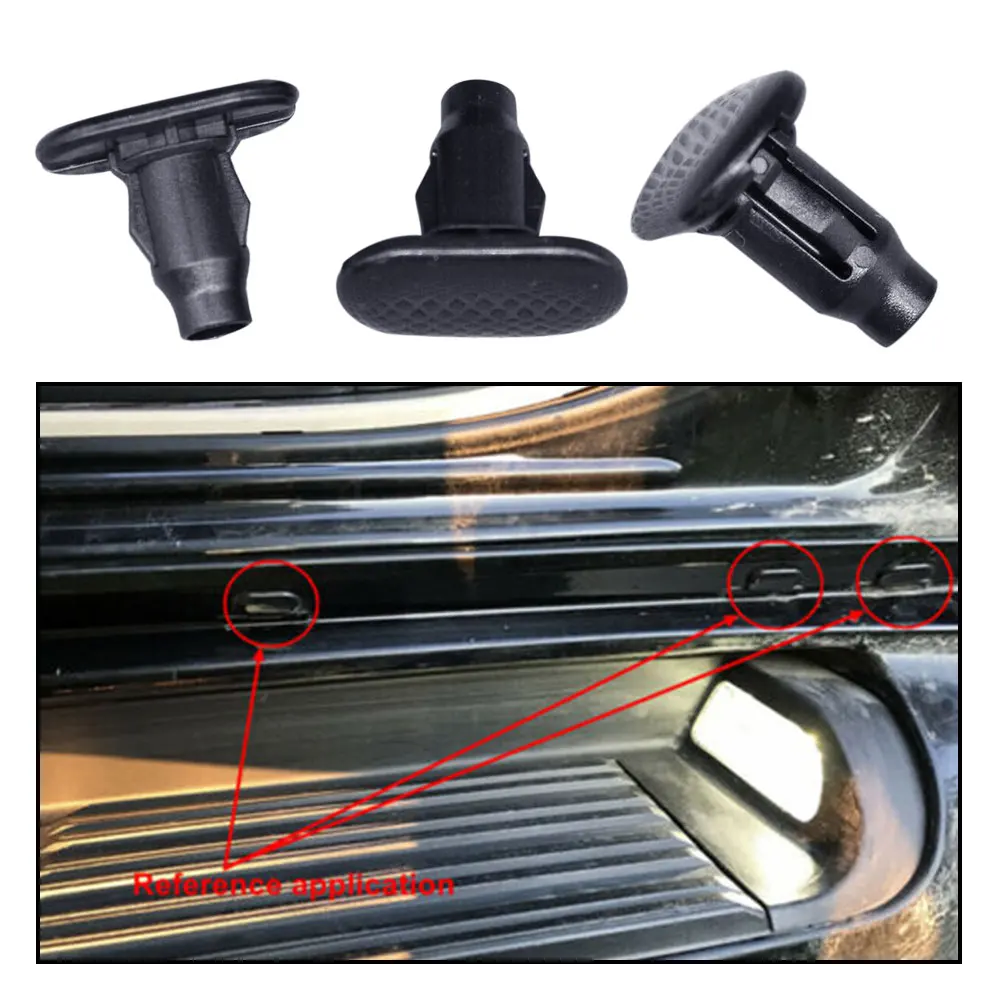 

Direct Replacement Rocker Panel Molding Clips 10 Clips/set Black Car Fasteners Plastic Retainer Clamps Left/Right