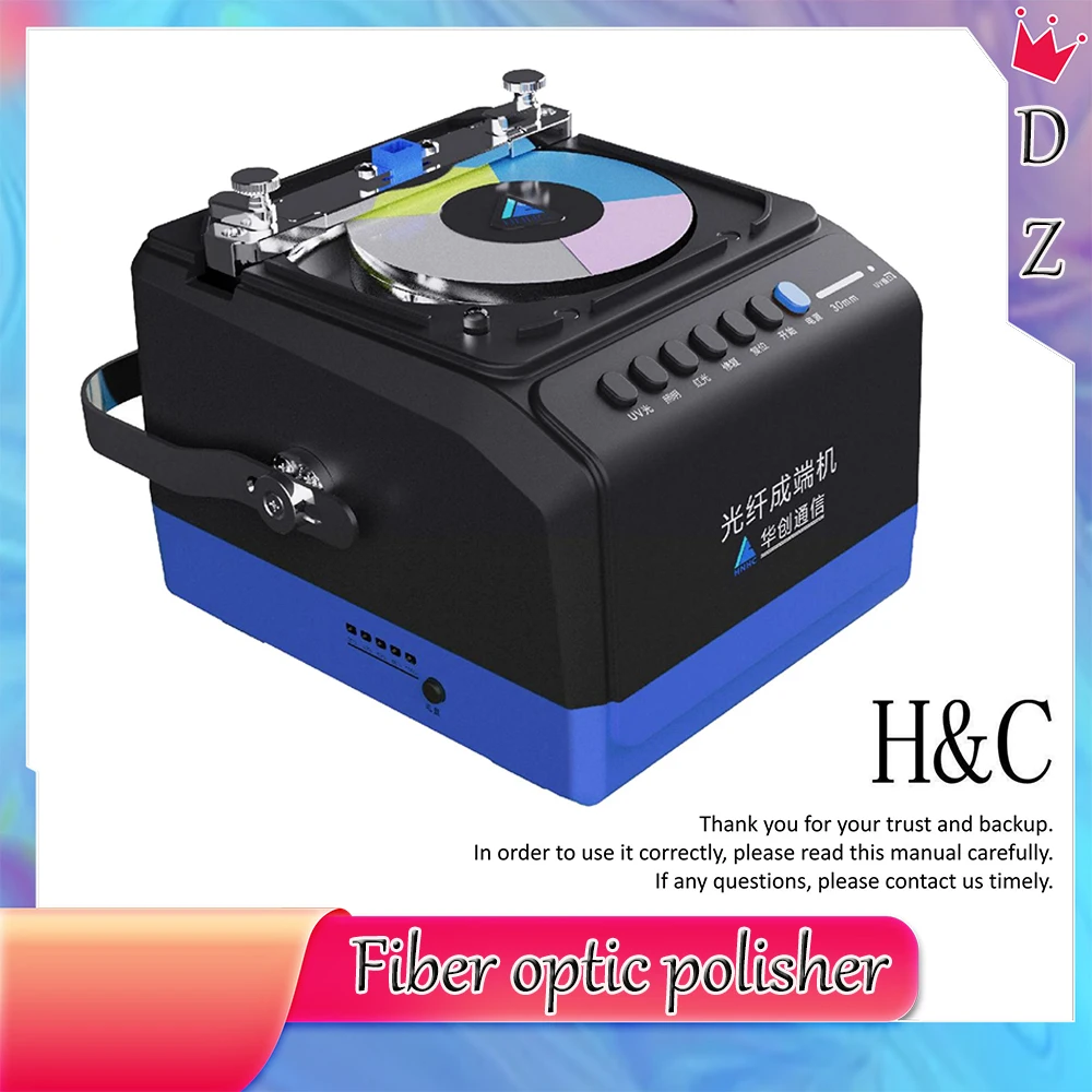 

Fiber Optic Cleaner Connector Polishing Machine Tester Multifunction Splicing Machine LC/SC/FC/ST Optical Grinding Cleaning Tool