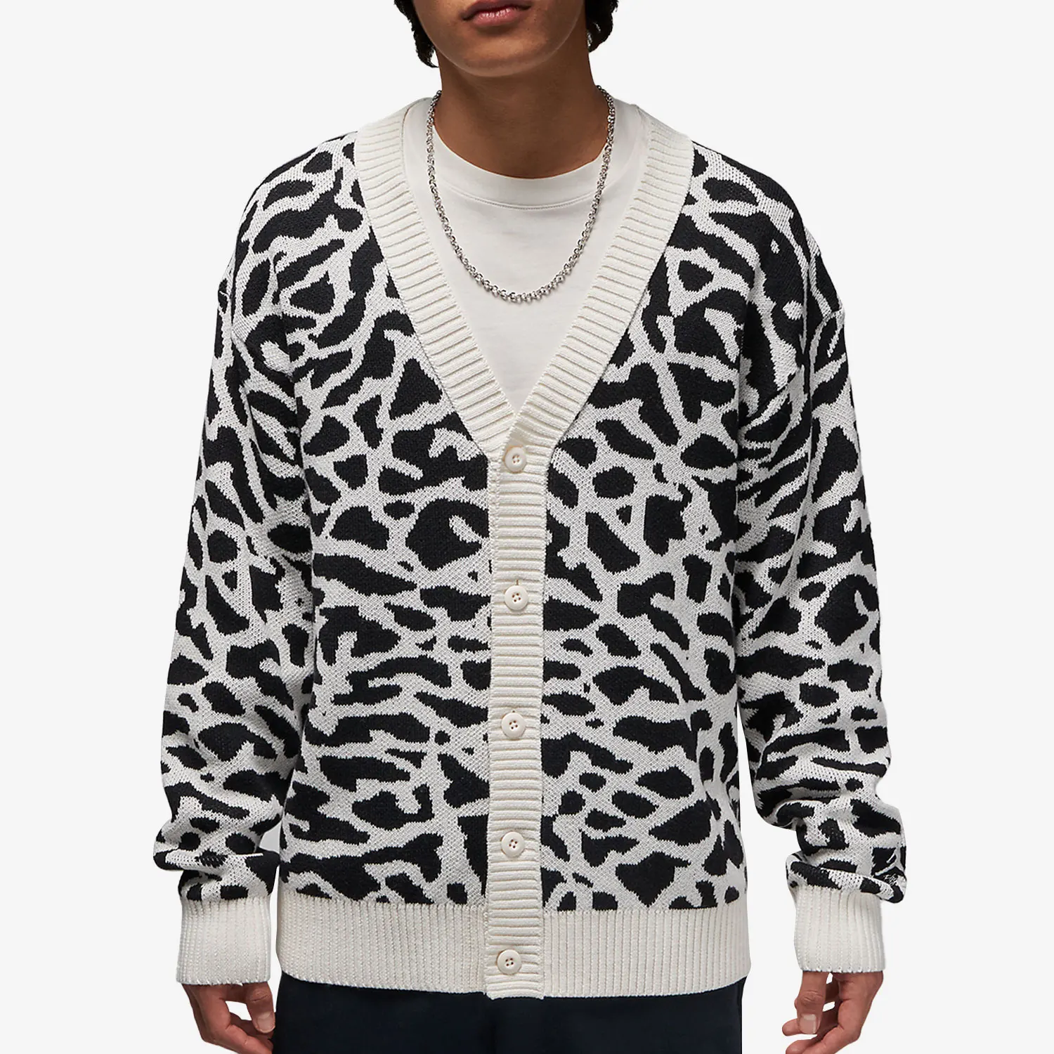 Nike Authentic Air Jordan Men's Embroidered Fashion Cardigan Sweater DV7574-030