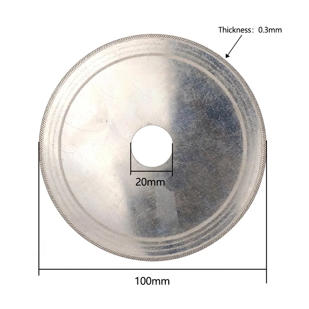 Disco da taglio diamantato Ruota con lama per sega super sottile per pietra ceramica di vetro 110-150mm Accessori per utensili a disco da taglio per utensili rotanti