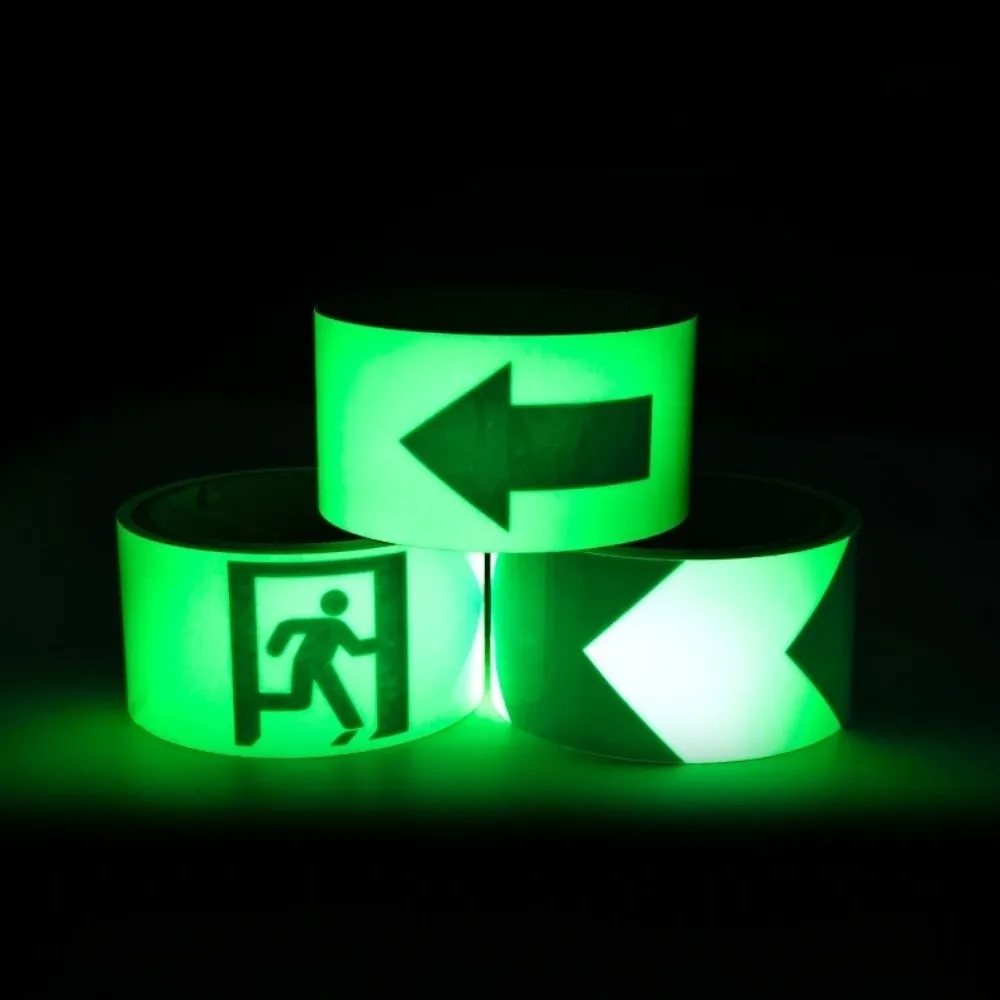 5M Length Emergency Exit Luminous Tape Waterproof Glow ln The Dark Anti-Slip Floor Marker Safety Exit Marker