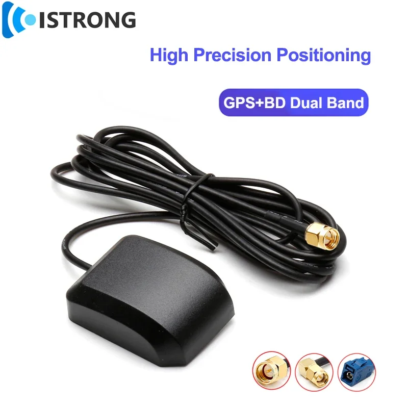 

High Precision GPS+BD Dual Band Positioning Antenna 38dbi Amplifier Outdoor Car Satellite Navigation Signal Booster FAKRA SMA