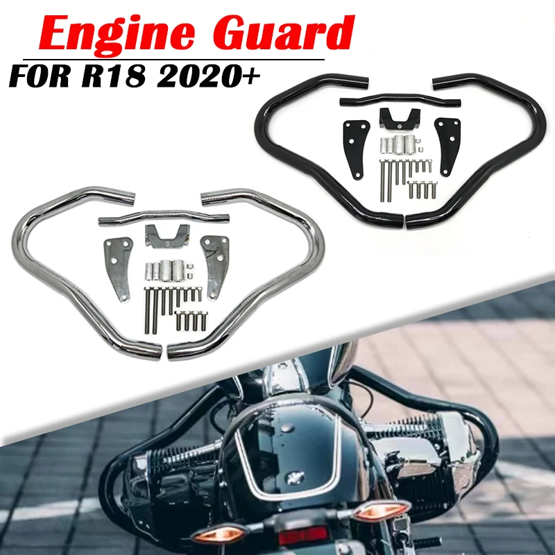 

Motorcycle Crash Bars Bar Highway Engine Guard Bumper Protector Stunt Cage Fairing Protection For BMW R18 R 18 2020 2021 2022