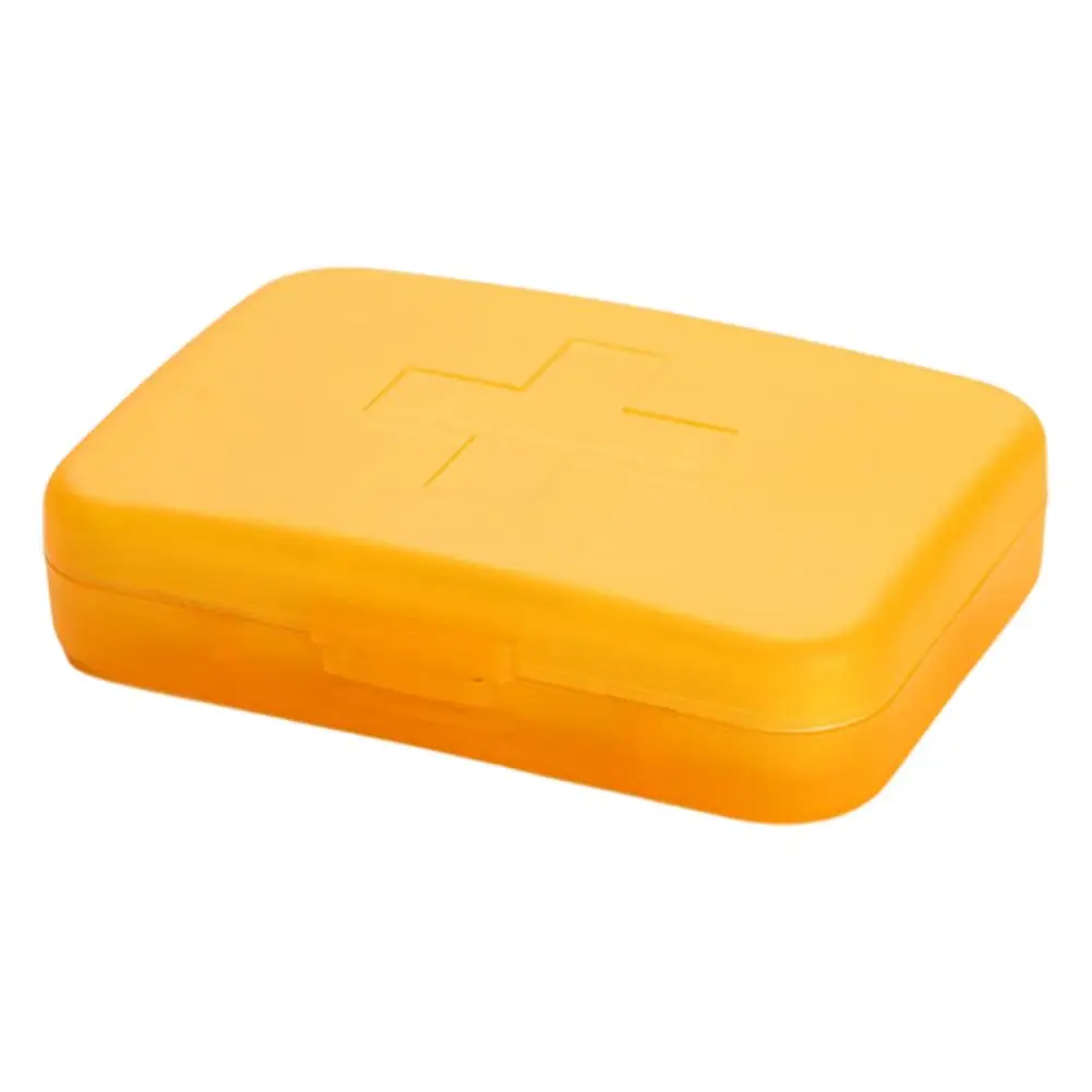 Small Pill Box Large Capacity Waterproof Thickened 6 Grids Pills Dispenser Case Pill Storage Box