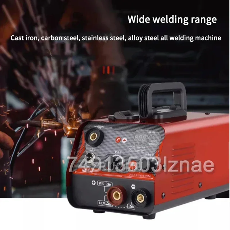 NB-250 Gasless Welding Machine Digital Display 3-In-1 Welder Airless Arc Tig Mig Welder Household Electric Welding Device 220V