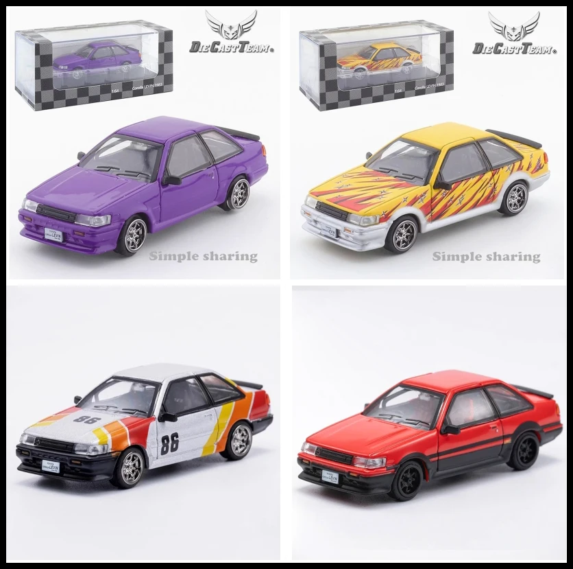 

Diecast DCT 1:64 Scale AE86 Corolla LEVIN 1983 Alloy Car Model Classics Adult Souvenir Gift Static Display