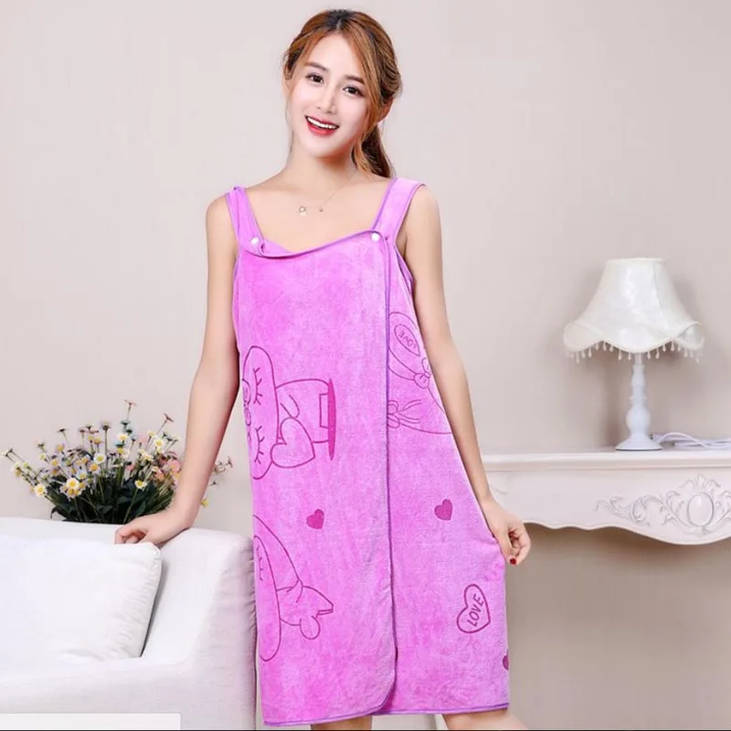 Microfiber Soft Bath Towel Fashion Women Sexy Wearable Quick Dry Magic Bathing Beach Spa Bathrobes Wash Clothing Beach Dresses