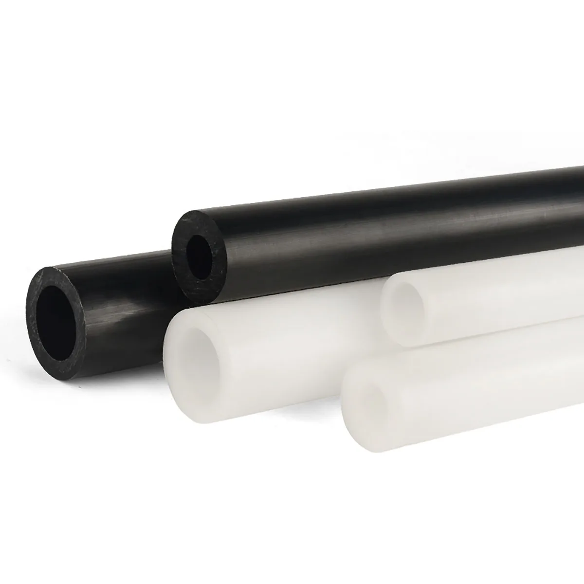 2Pcs Length 500mm Black/White Pom Hollow Pipe Polyformaldehyde Pipe Insulation Hard Plastic Pipe Customizable