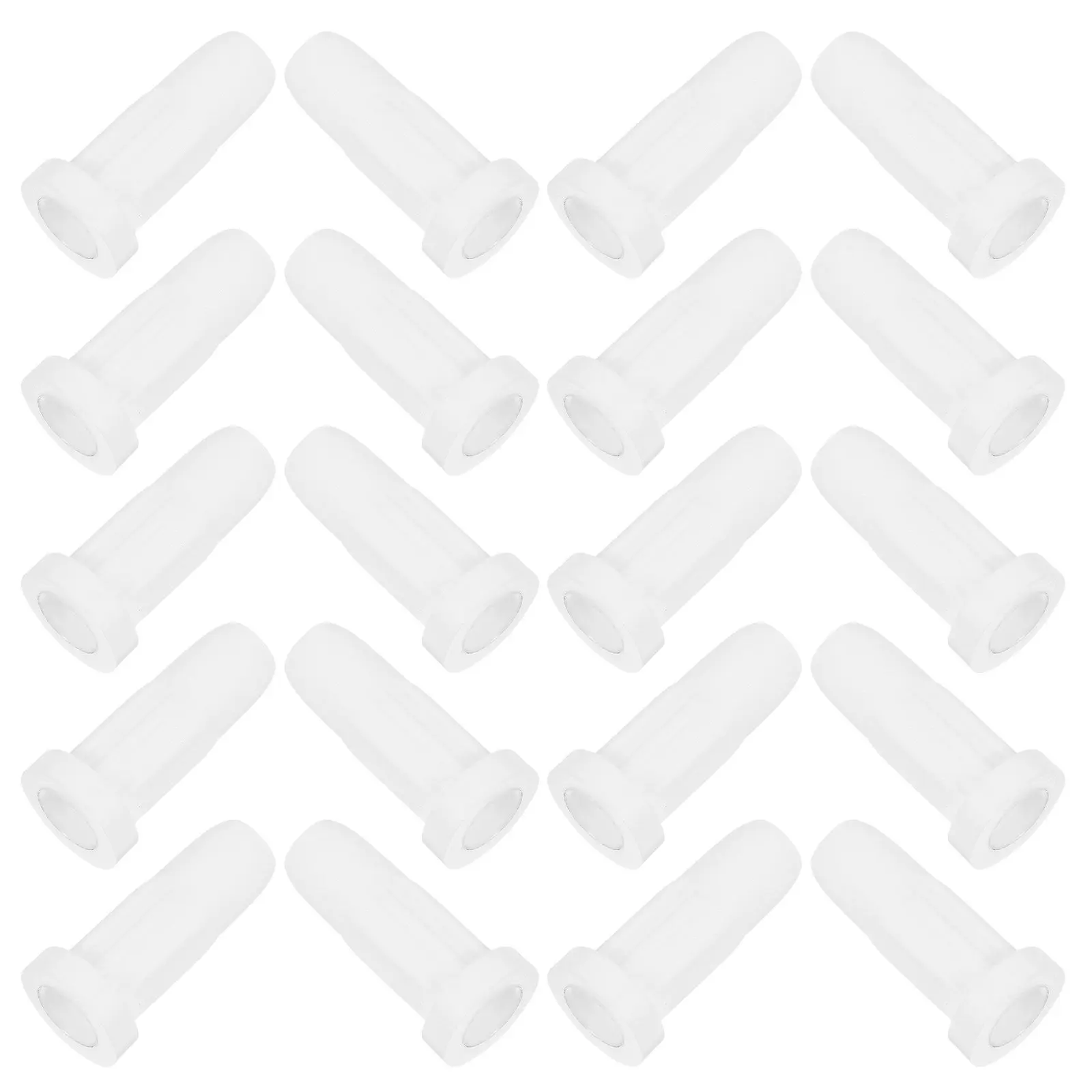 50Pcs Baby Crib Replacement Caster Stem Sockets 33x16mm White Plastic Wheel Socket Inserts for Furniture Legs Protection