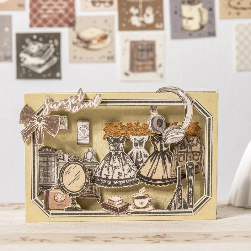 

1 упаковка/2 упаковки материалов для девочек, 4 стиля, 100 дней, серия Challenge, декоративный блокнот, срок службы, 100 листов, основа для скрапбукинга, дневника