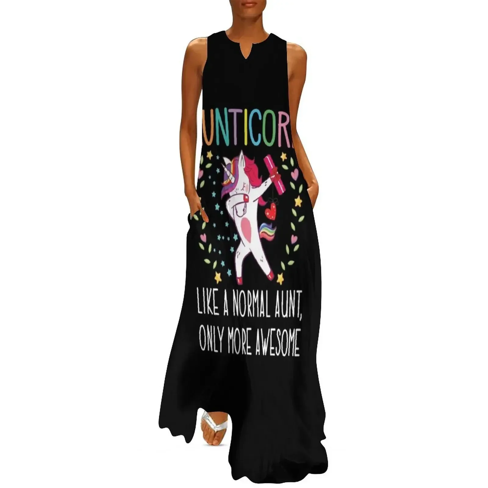 

Funny Unicorn Aunt Aunticorn Like a Normal Aunt Only More Awesome Long Dress Bride dresses african dresses for woman Dress