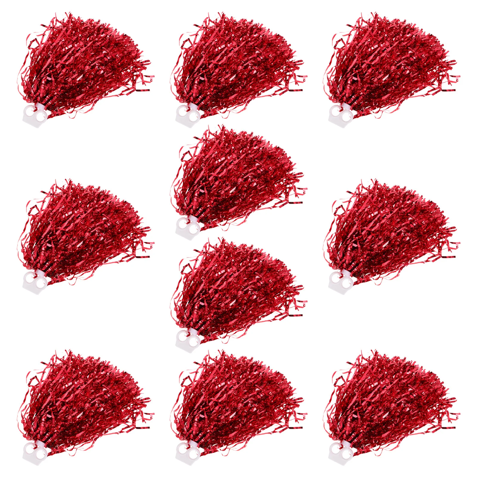 

10Pcs Cheerleading Pom Poms Longlasting Grip Sports Dance Festival Performance Cheerleader Props Cheering Accessories