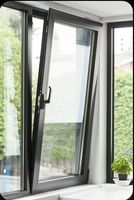 Sixinalu 60x90cm Tilt and Turn Windows Casement Window 90mm 1.8mm Thermal Break Aluminum Window Double-glazed Tempered Custom
