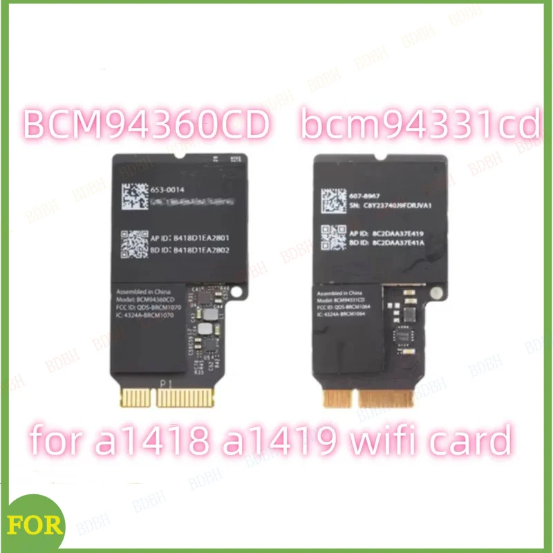 

Оригинальная Wi-Fi карта Airport Card BCD94331CD BCM94360CD BCM943602CDP для iMac 21" A1418 A2116 27" A1419 A2115, беспроводной модуль 2012-2019 гг.