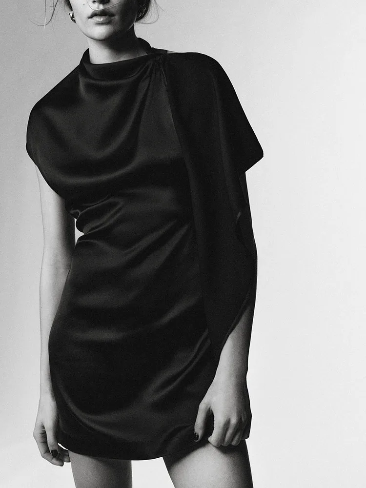 

Faionable сексуальный высокий воротник с вырезом, женское новое поступление, зима 2025, миди Dr Ele Classy Svel