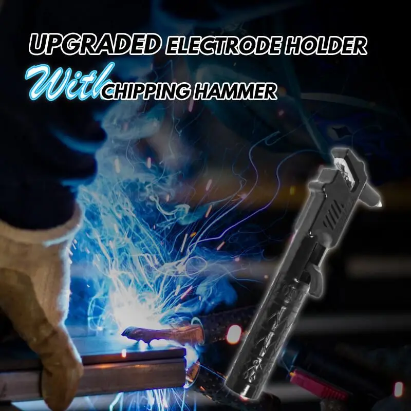 

Upgraded Electrode Holder With Chipping Hammer Professional Tool Builds Professional Worker Welding Rod Cable Holder