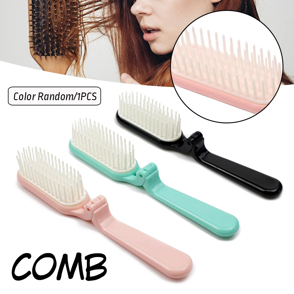 Ladies Foldable Hair Brush Anti Static Head Massager Combs Hair Styling Accessories