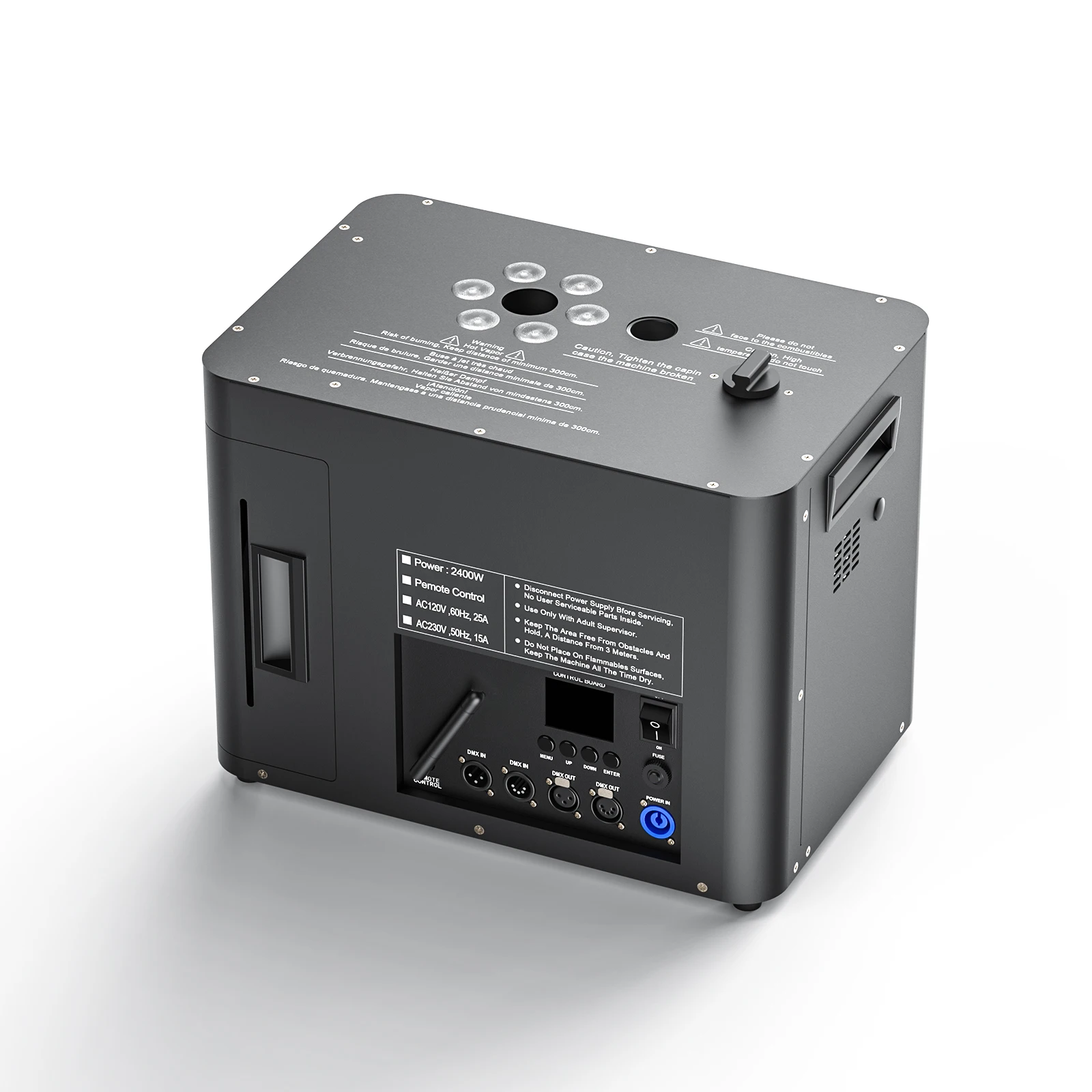 

U`King 2400W Led Smoke Spray Flower Machine With Wireless Remote Stage Equipment for Weeding Fog Cold Spark Machine