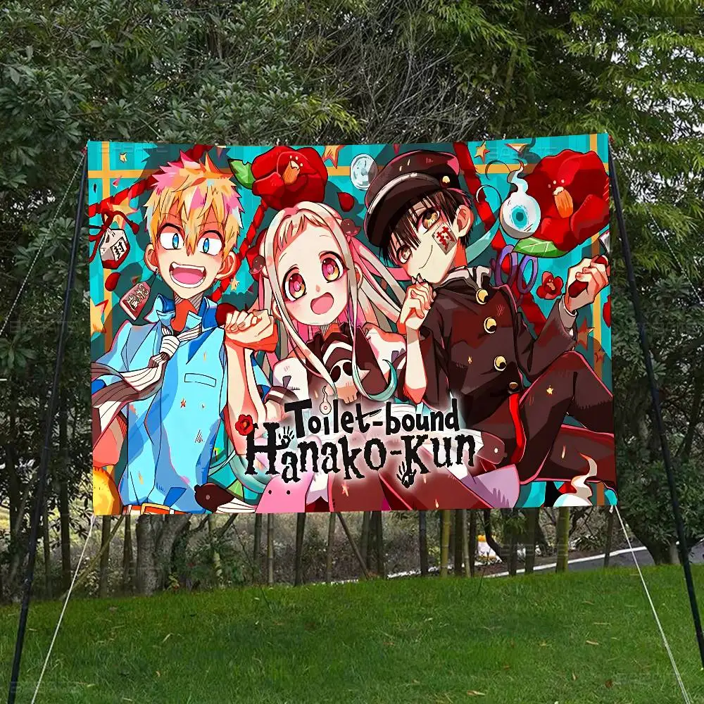 Anime Toilet Bound Hanako Kun Creative Pattern Hanging Flag Polyester Printed Banner Hand Pulled Flag