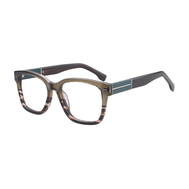 BLUEMOKY Retro Acetate Square Prescription Glasses for Unisex Anti Blue Light Photochromic Eyeglasses Progressive Eyewear