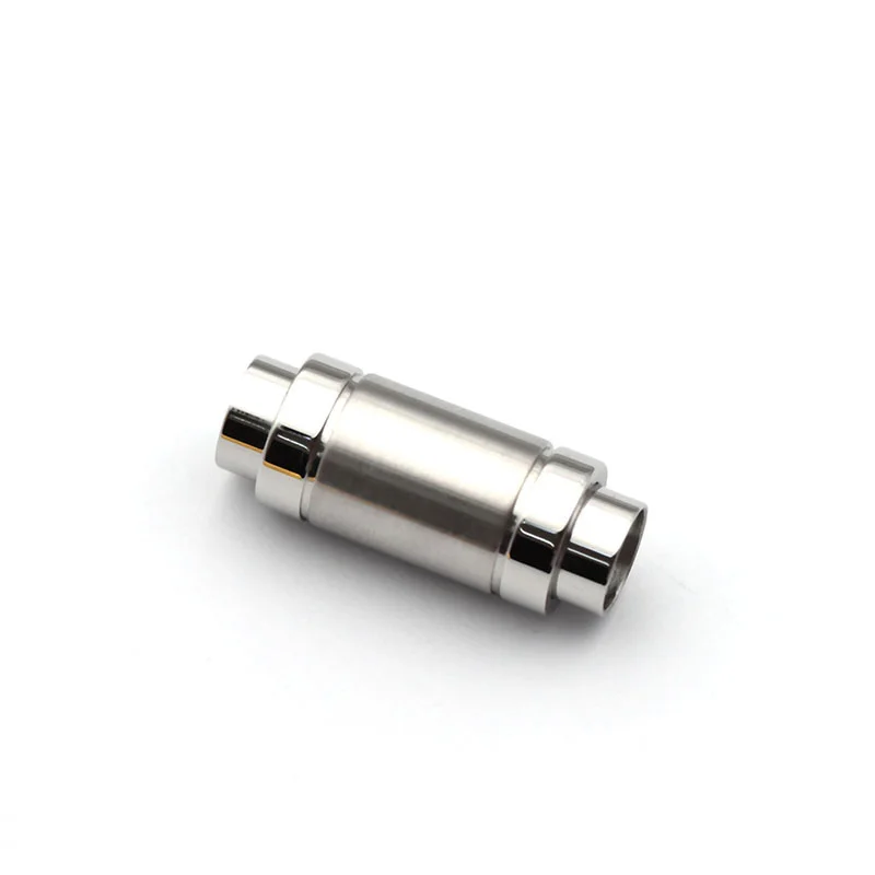 10pcs/Lot Stainless Steel 6mm Hole Magnetic Clasp DIY Jewelry Making Leather Bracelet Metal Magnet Buckle Connectors Accessories