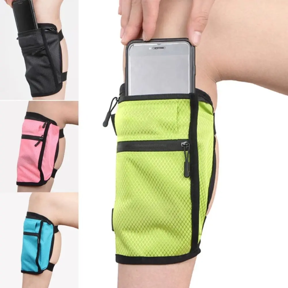Phone Pouch Nylon Outdoor Calf Bag Stylish Anti-slip Leg Wallet Bag Waterproof Lightweight Running Phone Storage Pouch Gym