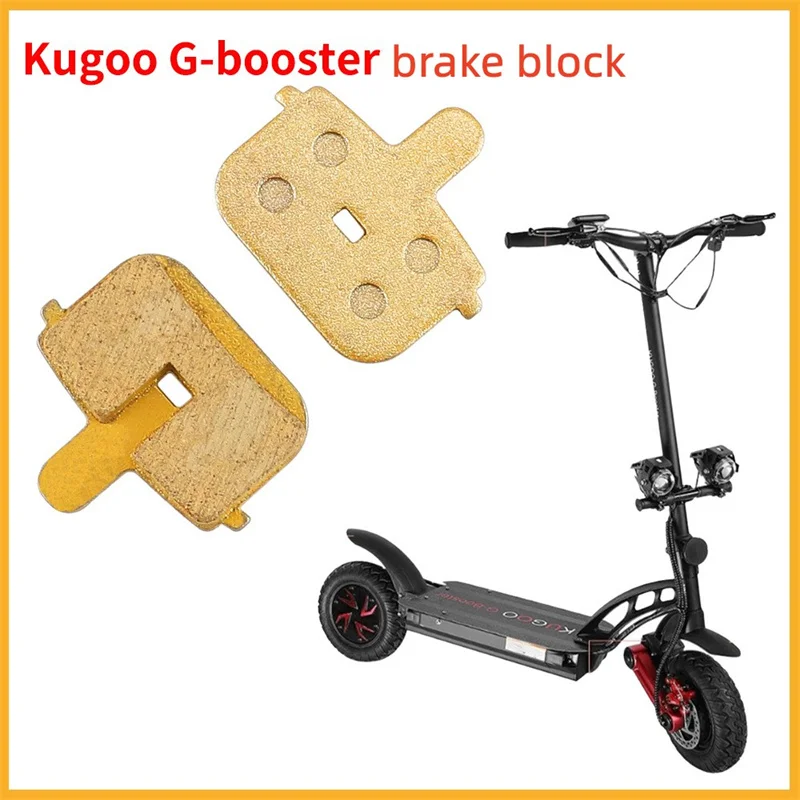 1pair Brake Pads For Kugoo G Booster Electric Scooter Rectangular Hollow Brake Calipers Semi Metal Cycling Parts