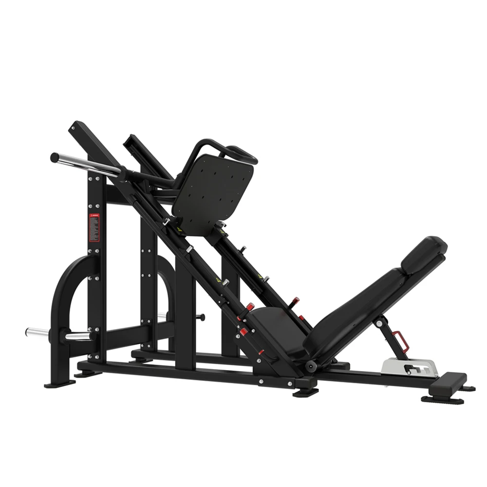 Commercial Plate-loaded Linear Leg Press Trainer With Safety Features