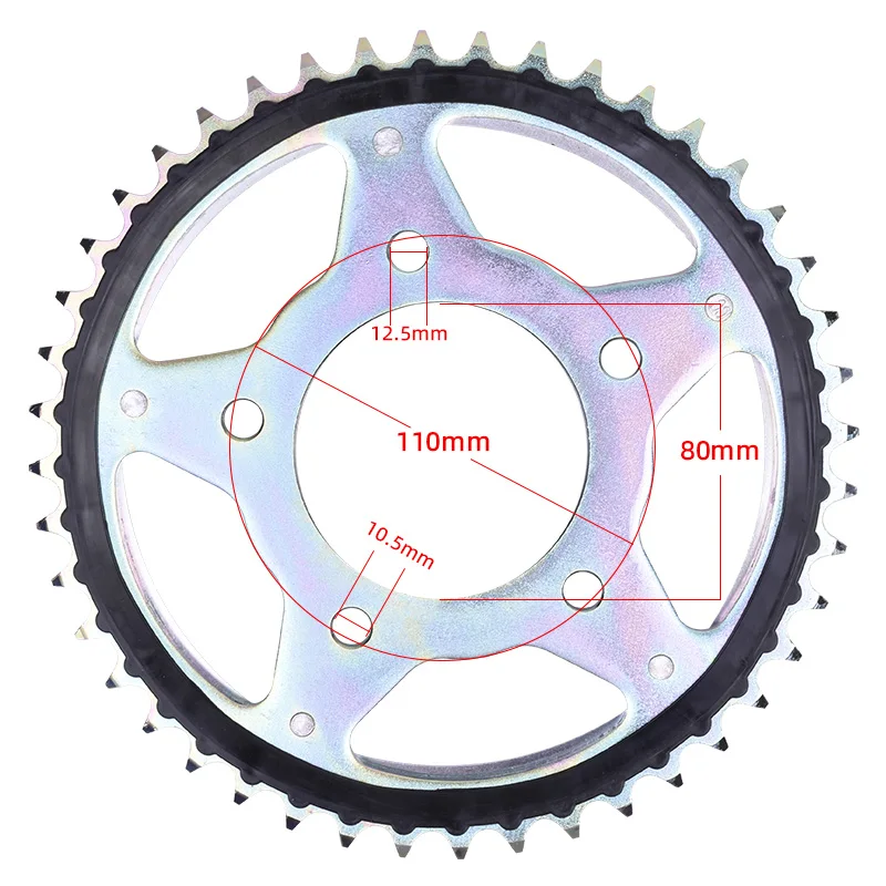 525 44T Motorcycle Rear Sprocket Staring Wheel For HONDA CB400 CB 400 VTEC CBR400 CBR 400 VLX400 VRX400 VLX600 VT600 1988-2016