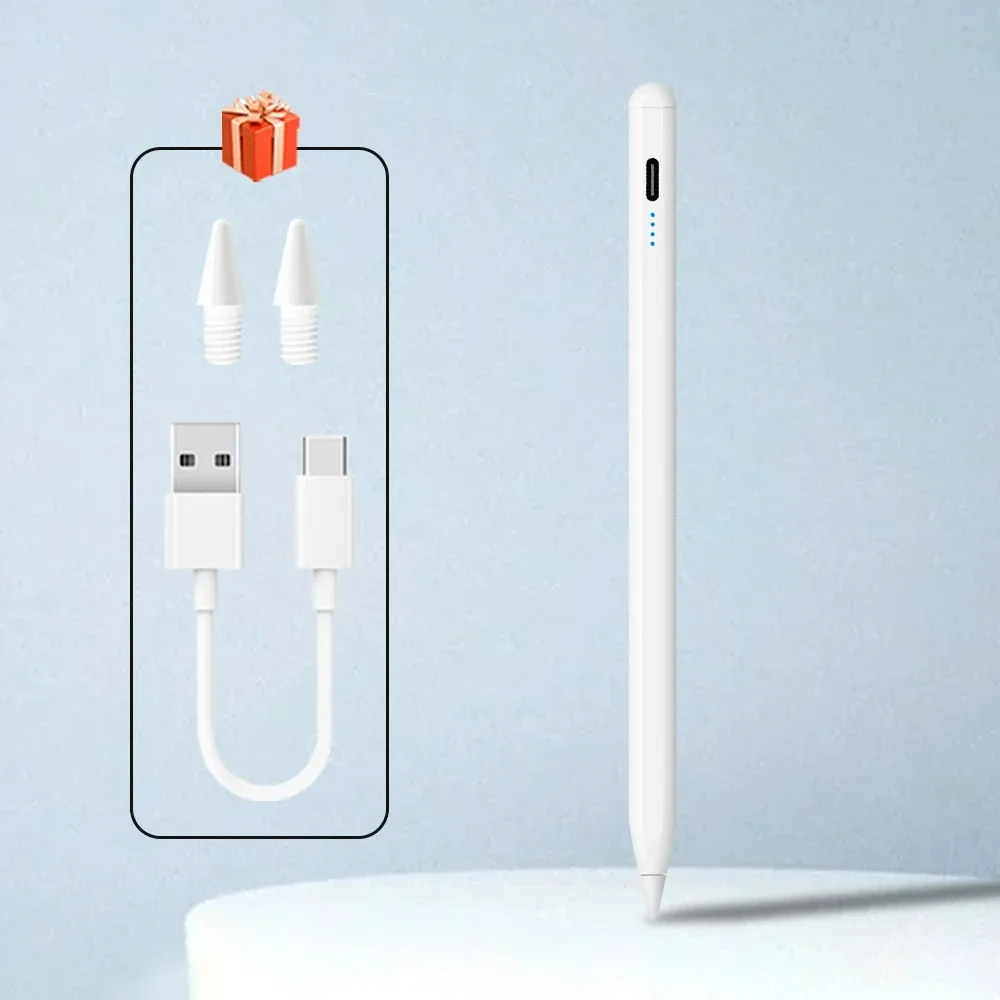 Neuer Stylus-Stift mit Handballenerkennung für Apple Pencil, kompatibel mit iPad 8./9./10./11. Generation, A16 2025 Pro 11, 12.9, 13, M5 Air 11, M4, 5, 4, 3, Mini 7, 6