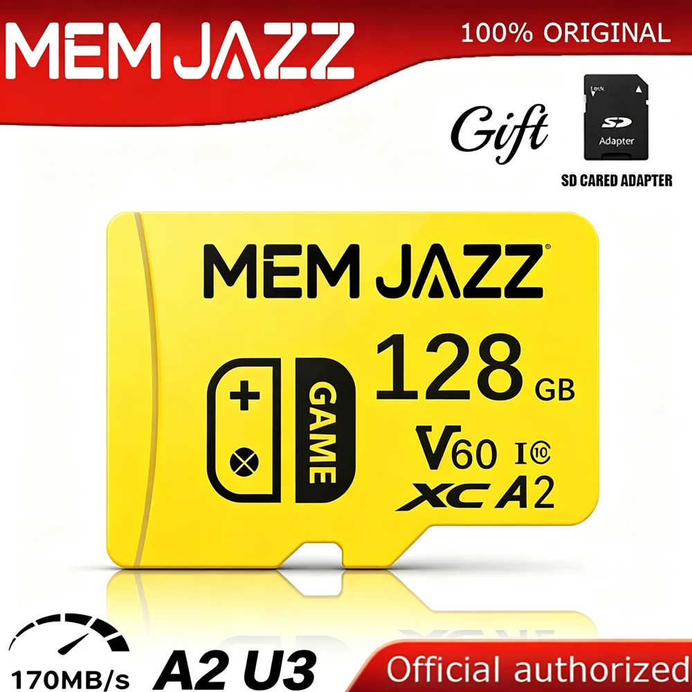 Micro TF SD 64GB 128GB 256GB SD Card Memory Card A2 U3 V30 Class 10 Read Speed 100MBs With Full Size Adapter For Nintendo Switch