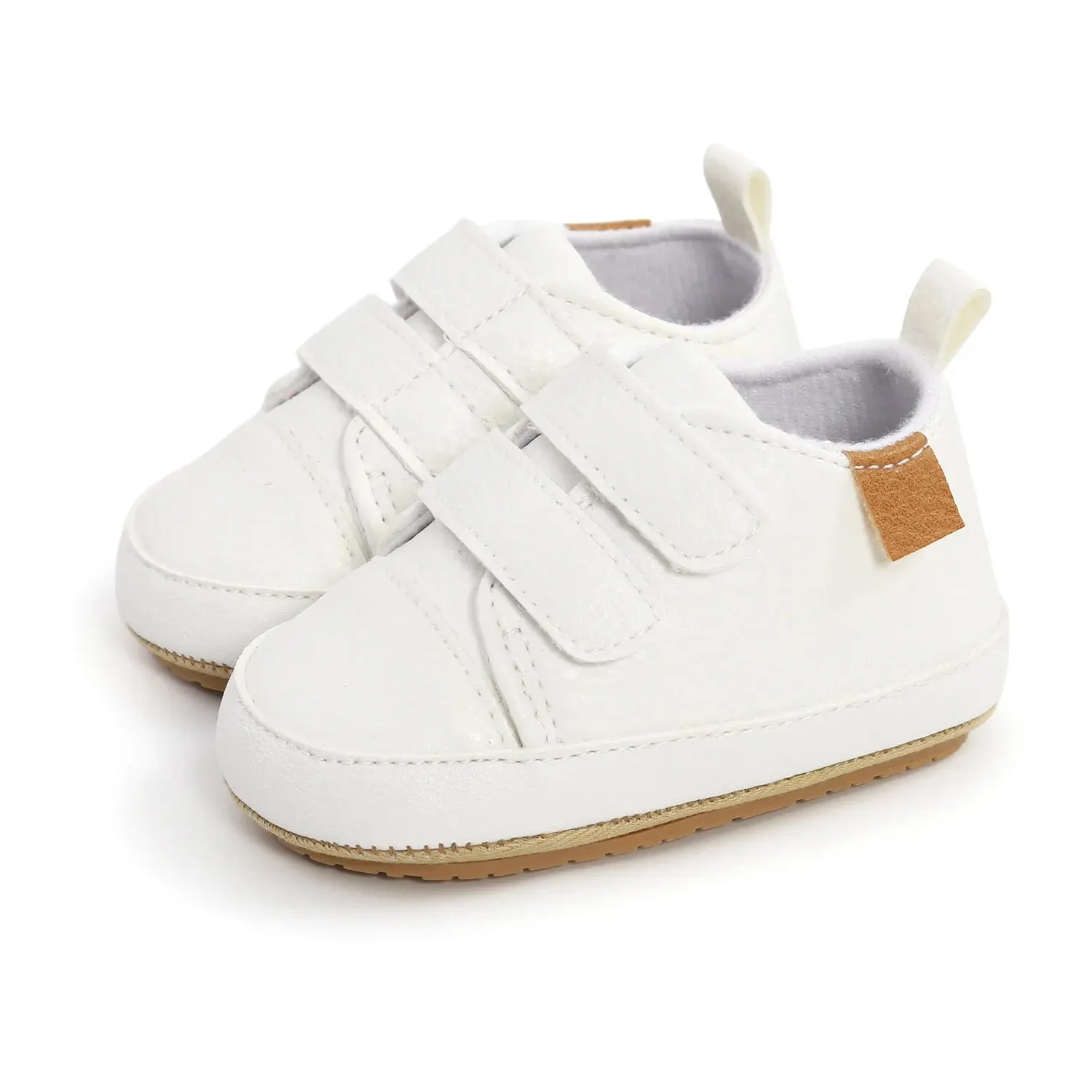 Scarpe da bambino Boy Girl PU Leather causale suola morbida antiscivolo neonato bambini che camminano bambino 0-18 mesi