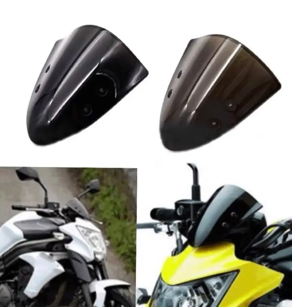 

For Kawasaki ER-6N ER6N 2012 2013 2014 Motorcycle Wind Deflector Windshield Windscreen Visor Black
