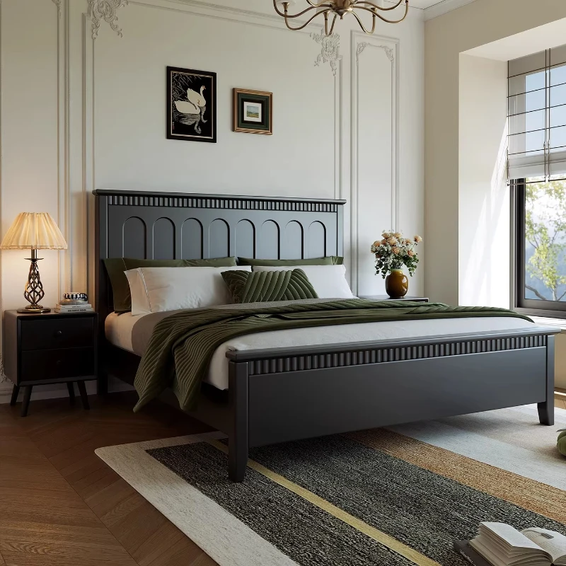 Double Luxury Bed Design European Girls Storage Single Sleeping Safe Bed Modern Headboards Letto Matrimoniale Home Furniture