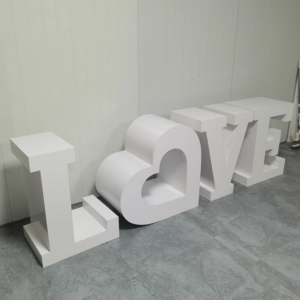 

Manufacture Price Popular Letter One Table Love Letter Table Acrylic Baby Base