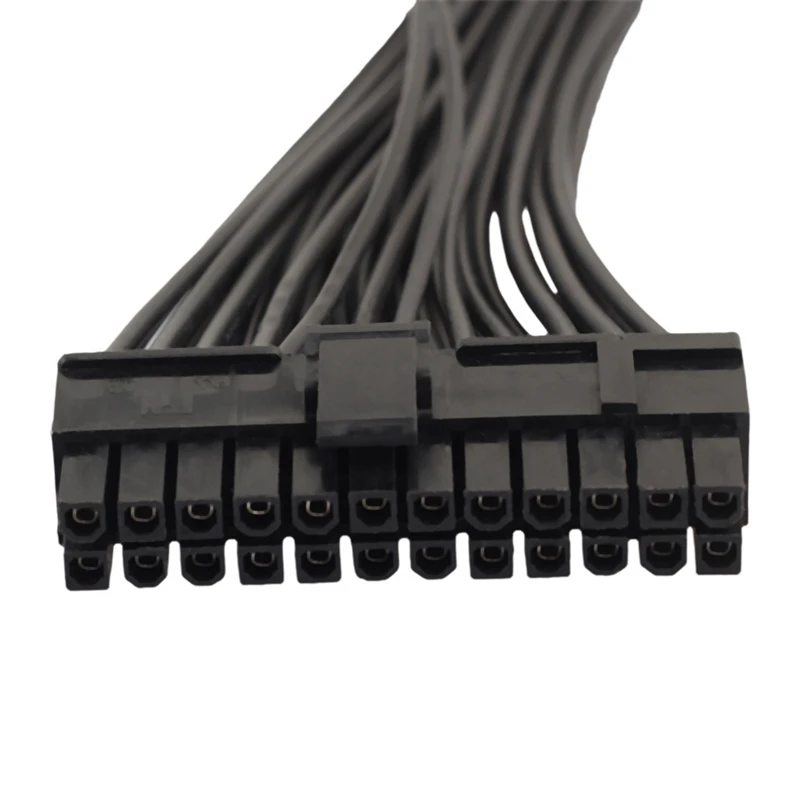 Dupla PSU Cabo de Alimentação, Cabo de Extensão, Sincronizador, 24 Pinos para 24 20 + 4 Pinos, ATX Motherboard, 18AWG