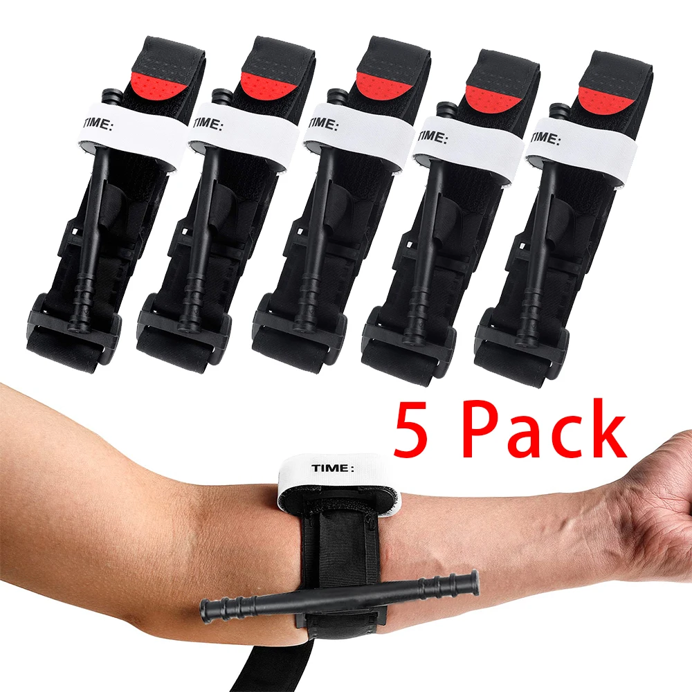 Torniquete de emergencia portátil para exteriores, torniquetes de liberación rápida y lenta de primeros auxilios, equipo táctico médico para gatos, 5/10/25 Uds.