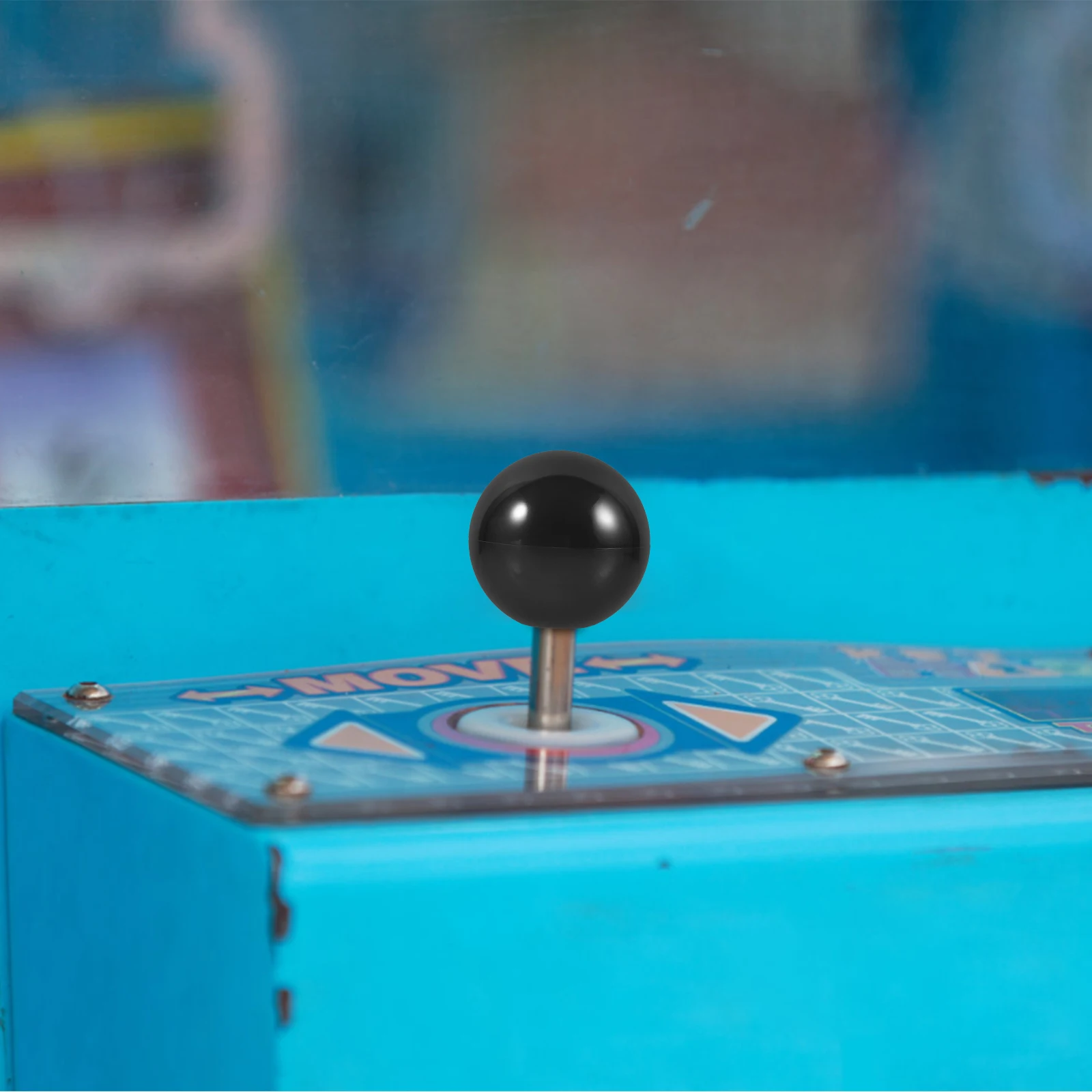 

Head Ball Rocker Handles Joystick Replacement Black Plastic Game Machine Accessories
