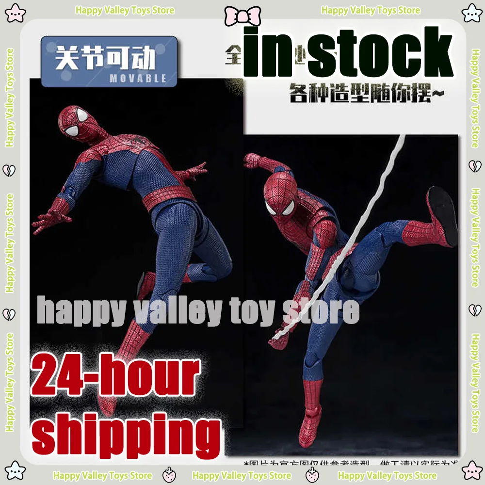 Novo brinquedo ct marvel anime figura milhas morales spiderman estatueta de ação shf agente veneno modelo incrível yamaguchi brinquedos de natal