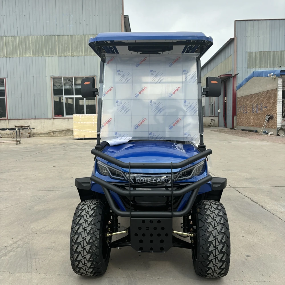 China Import Battery Powered 2+2 Seats Tourist Bus  Sightseeing Bus Club Cart 4 Seat Golf Carts Hunting Buggy