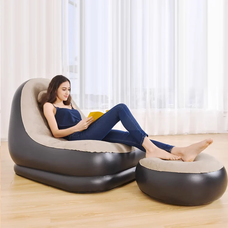 Lazy BeanBag Sofas Cover Chair No Filler Lounger Seat Bean Bag Pouf Puff Couch Tatami Living Room High Quality Inflatable Bed